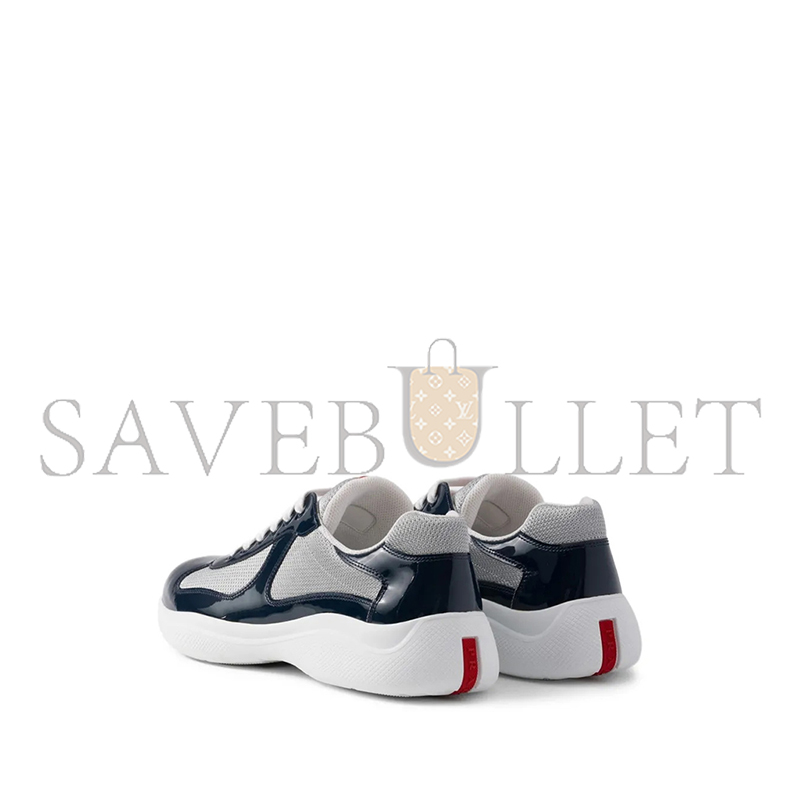 PRADA PATENT LEATHER AND TECHNICAL FABRIC PRADA AMERICA'S CUP SNEAKERS 4E3400